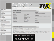 Tablet Screenshot of extratix.de